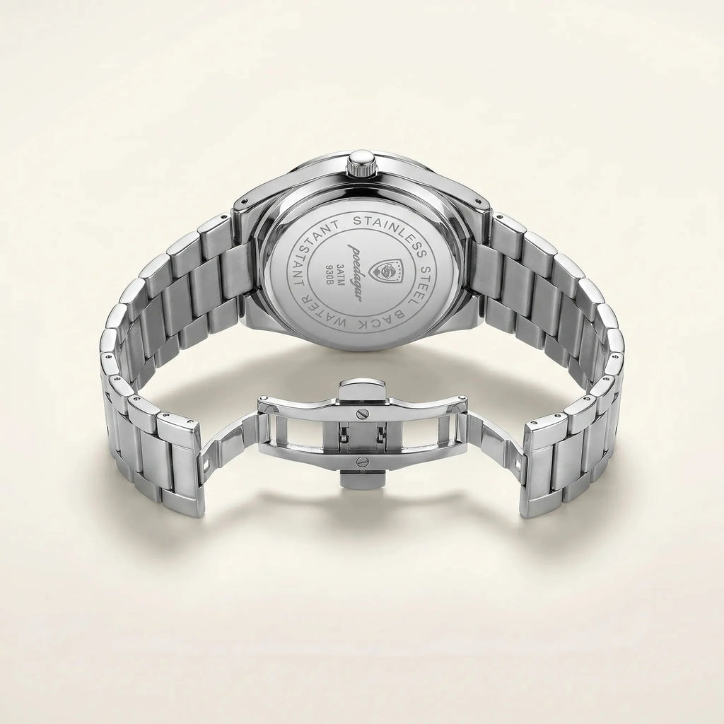 Prestige Men’s Watch – Luxury Stainless Steel Quartz Timepiece