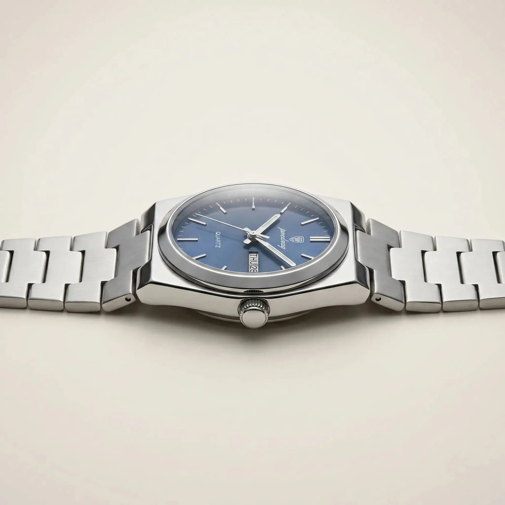 Prestige Men’s Watch – Luxury Stainless Steel Quartz Timepiece