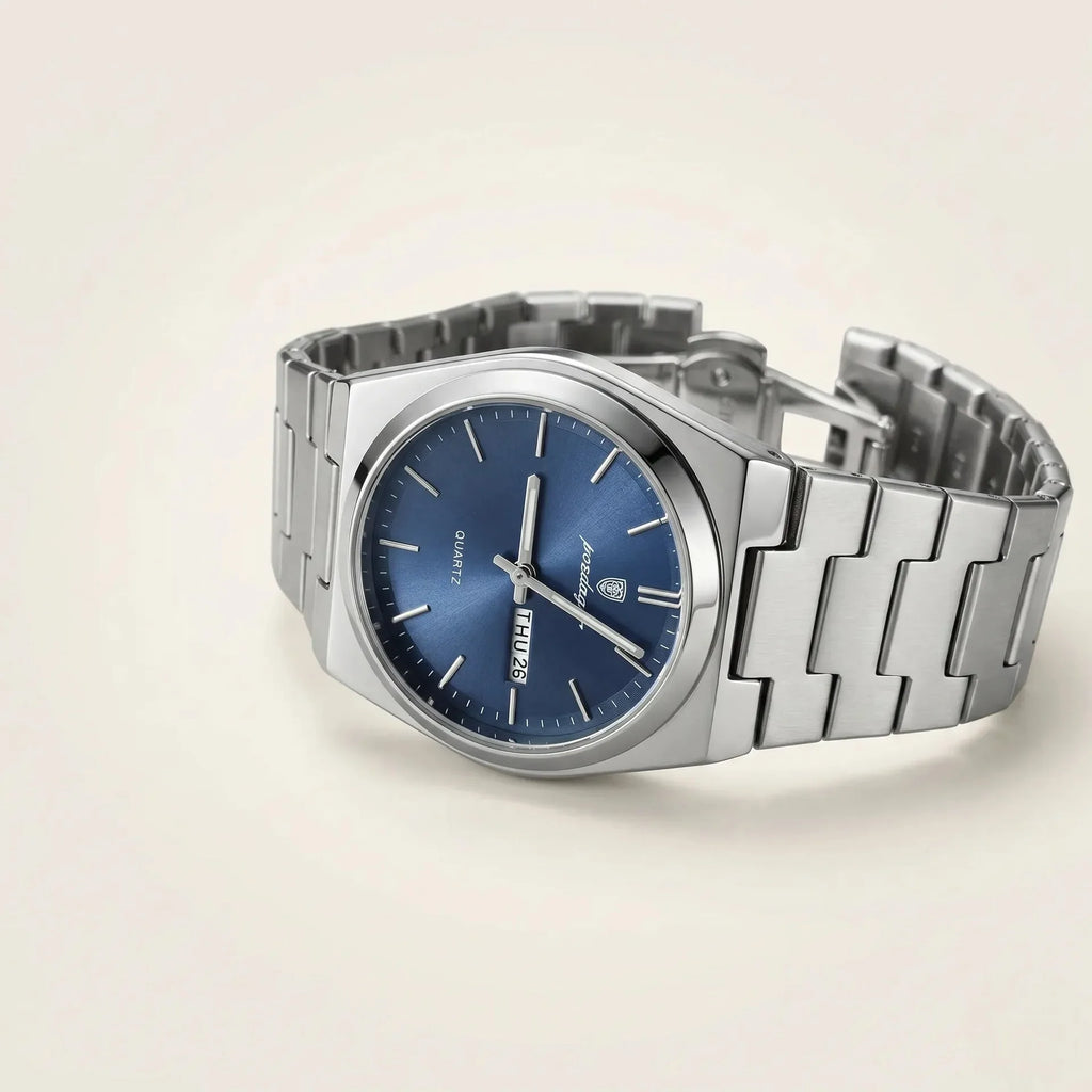 Prestige Men’s Watch – Luxury Stainless Steel Quartz Timepiece