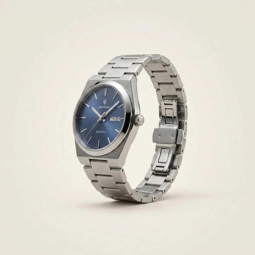 Prestige Men’s Watch – Luxury Stainless Steel Quartz Timepiece